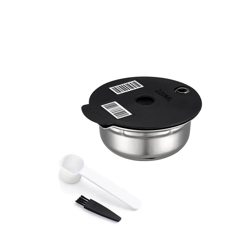 For Bosch Tassimo SUNY  HAPPY VIVY Refillable Coffee Filters Stainless Steel Coffee Capsule Pod Silicone Cover 60/180/200/220ml