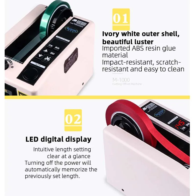Automatic Tape Cutting Machine 110V 220V Adhesive Tape Dispenser Slitting Machine for Office & Business Supplies