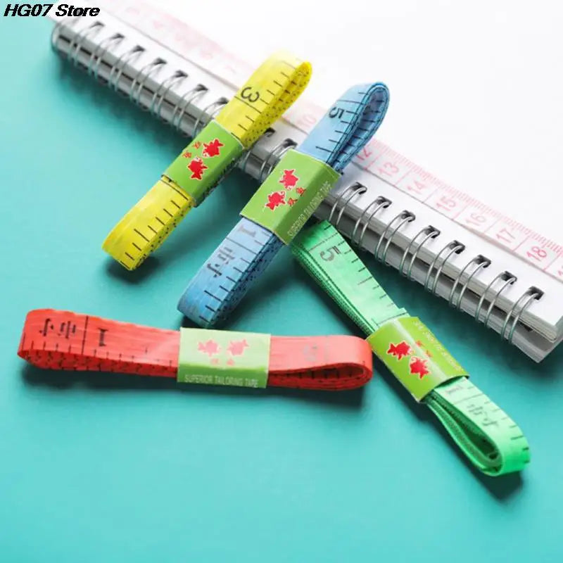 10 Pieces 1.5 Meter Soft Flat Mini Measuring Tape, Dual Scale Centimeter & Meter Flexible Portable Tape Ruler, Lightweight Handy