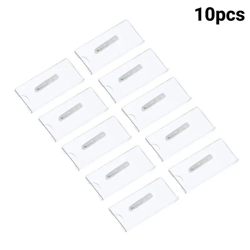 [TG835]10/20/30Pcs Name Tag Blank Name Badges Acrylic Name Tag Holders 70x30mm Insert Blank Acrylic Nameplate