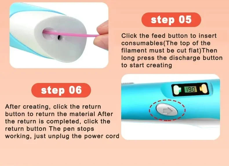 USB 3D Printing Pen Drawing 9M PLA Children's 3D Graffiti Drawing Pen Toy Smart Gift DIY Art Tool Birthday Christmas Gift