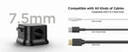 Magnetic Cable Clip Winder Holder Adhesive Wire Keeper Cord Cable Organizer USB Charging Cables Winder for Office Desktop Home