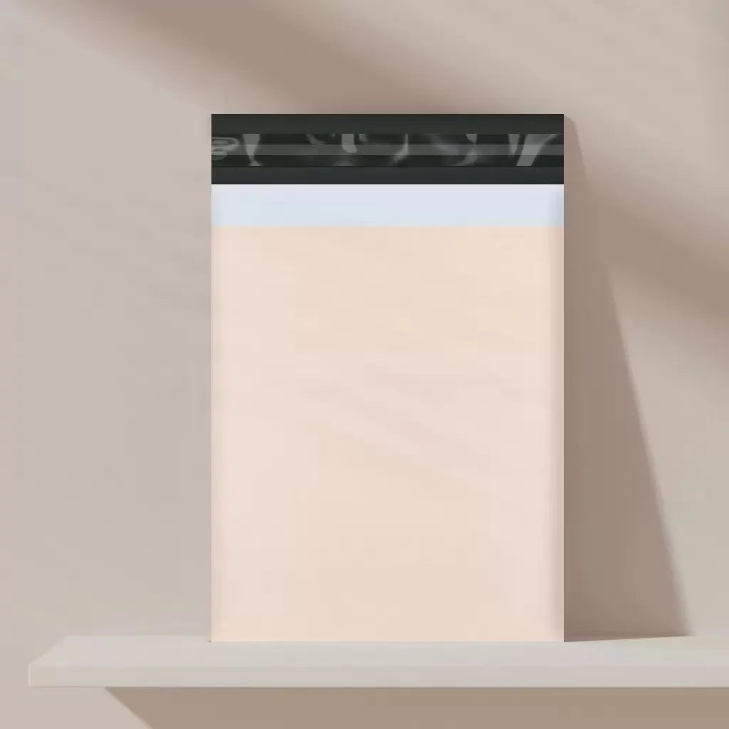 INPLUSTOP 20Pcs Poly Biodegradable Express Courier Bag Apricot Thicken Mailer Clothes Gifts Bag Eco-Friendly Mailing Postal Bags