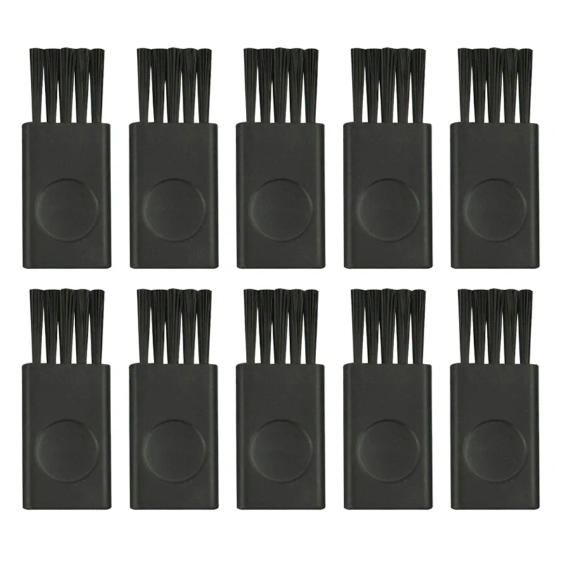 10Pc 4.3cm Black Small Brush Razor Cleaning Brush Keyboard Dust Nylon Plastic Brush Computer Keyboard Dust Removal Clearing Tool