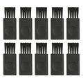 10Pc 4.3cm Black Small Brush Razor Cleaning Brush Keyboard Dust Nylon Plastic Brush Computer Keyboard Dust Removal Clearing Tool