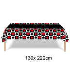 Casino Party Supplies for Men/Adults Poker Paper Plates Cups Napkins Straws for Poker Night Las Vegas Party Decorations