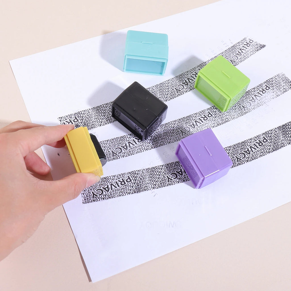 Theft Protection Roller Stamp for Privacy Confidential Data Guard Your Security Stamp Roller Privacy Seal Roller Theft Protect
