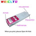 600ML+320ML Empty Refill Ink Cartridge For Epson Workforce Pro WF-C5390 WF-C5890 WF-C5810 WF-C5310 Printer No Chip