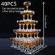 20-60PCS Acrylic Champagne Coupe Glasses Engagement Party Wedding Champagne Tower Prosecco Tower Martini Glasses 5oz