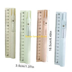 W89C Multifunction 3 in 1 Ruler Dawing Ruler Tool School Geometry Tool For Student Measuring and Drawing
