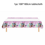 50-1pcs Gabby Dollhouse Birthday Party Plates Cups Napkins Cat Girls Disposable Tableware Kids Happy Birthday Decor Supplies