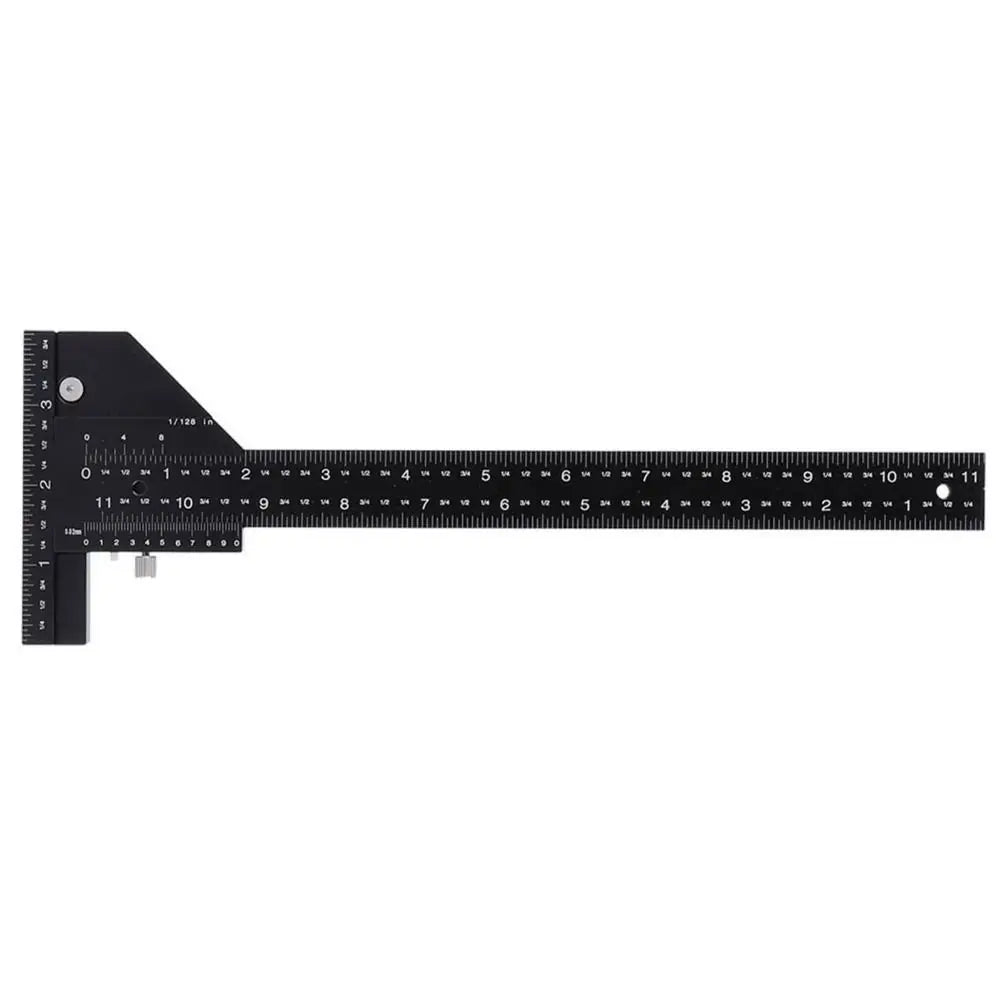 Multifunction Accurate Scale Woodworking Sliding Gauge 0-280mm T Shaped Ruler High-precision Miter Square Scribe Ruler