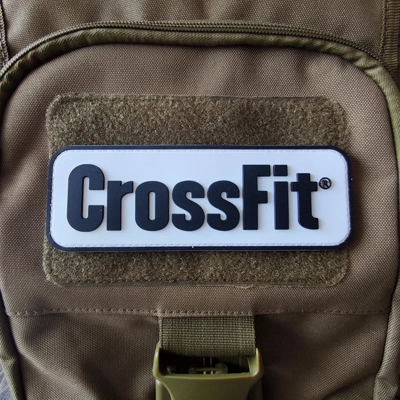 CrossFit Name Tags Pvc Patch Embroidered Applique Sewing Label Punk Biker Clothes Stickers Apparel Accessories Badge
