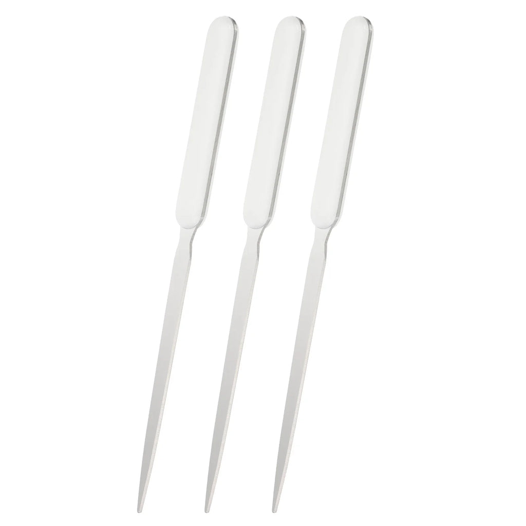 2-8Pcs Letter Opener Stainless Steel Lightweight Handle Envelope Opener Mail Opener Letter Slitter for Package Box Open 4Colors