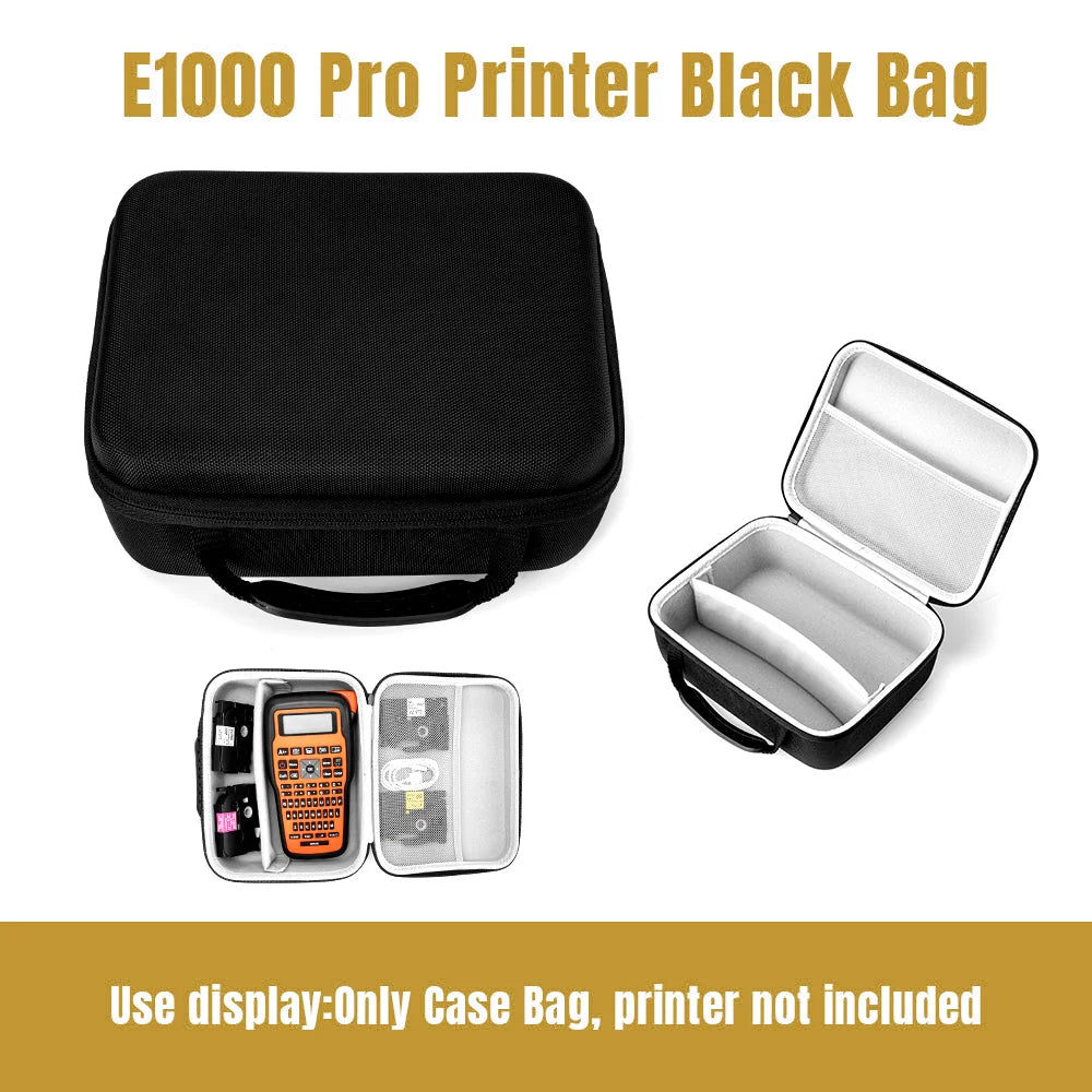 E1000 PRO Portable Label Printer 203dpi Compatible for Brother TZe231 HSE231 FX231 6-12mm Label Maker Machine Industrial Labeler