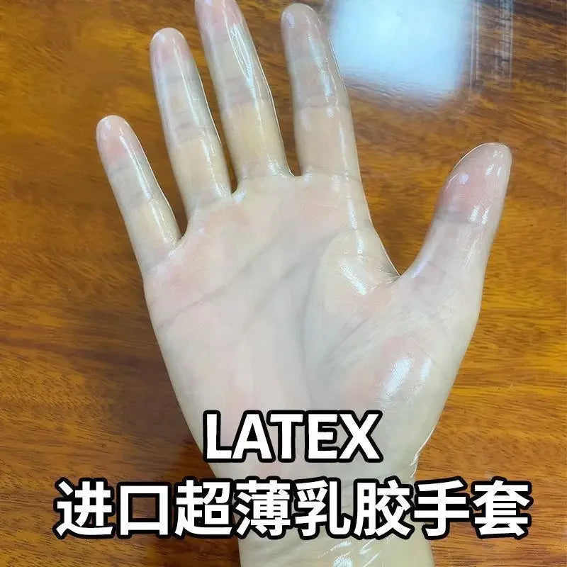 Transparent Latex Gloves Ultra-Thin High Elastic Tight Latex Clothing Accessories