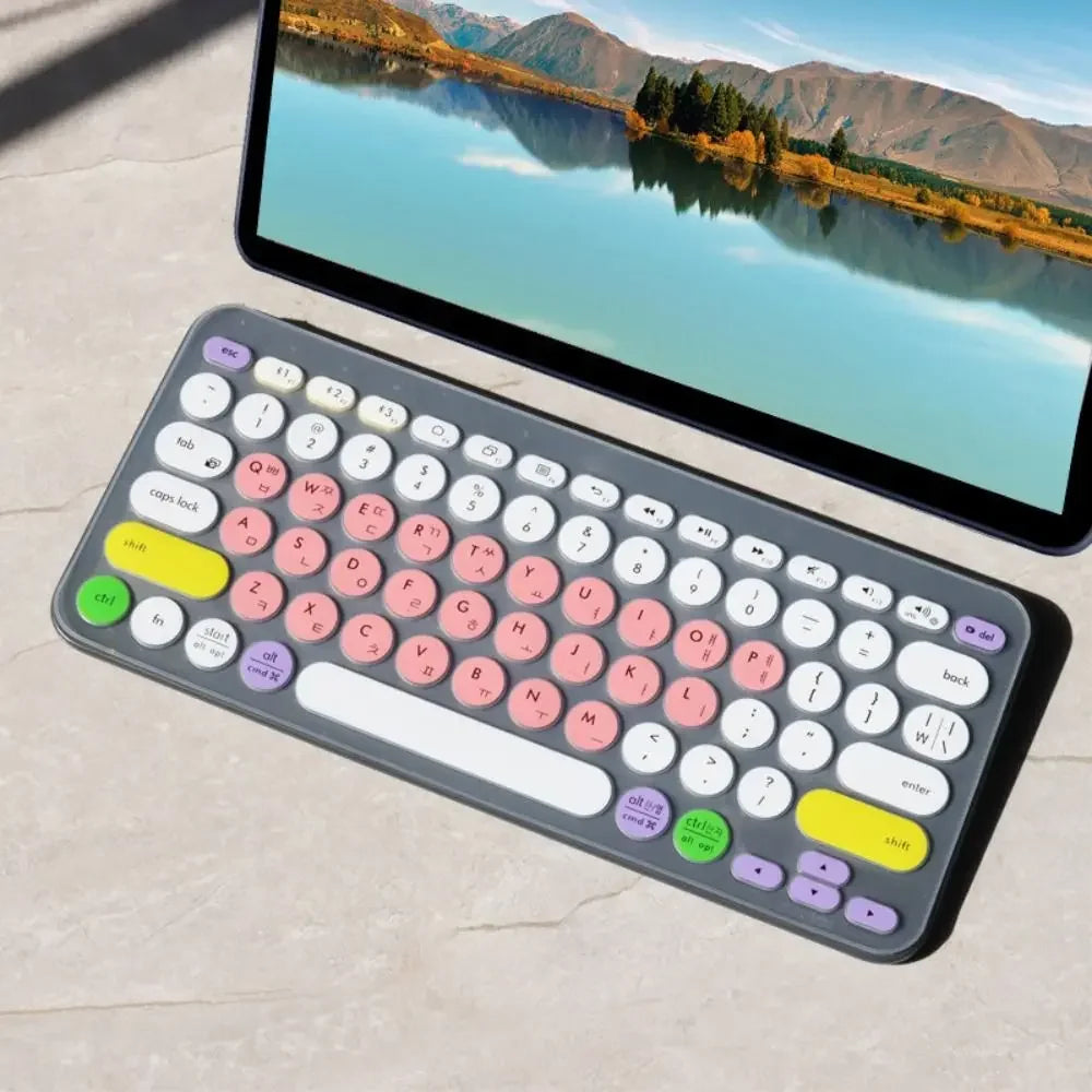 Transparent Korean Keyboard Cover Durable Wear-resistant Protective Skin Dustproof TPU for Logitech k380