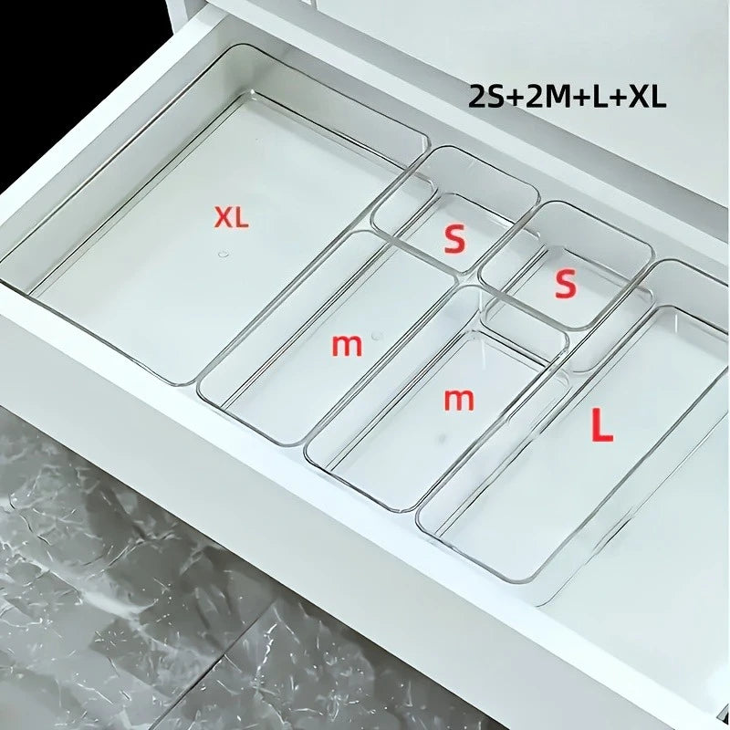 Cosmetic and Stationery Storage Box, Suitable for Makeup,Office Supplies, Home Storage, Desk & Drawer Organizer for Home Storage