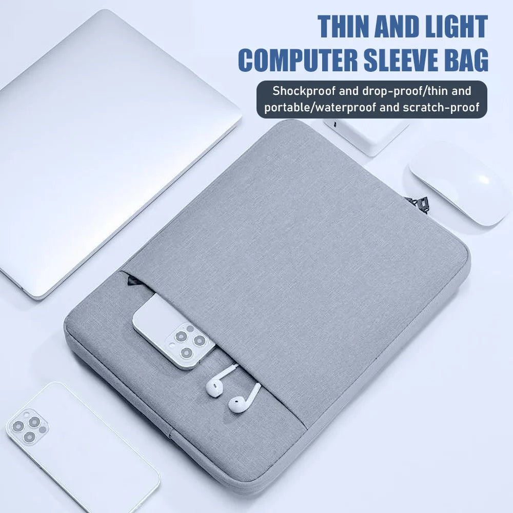 Waterproof Laptop Bag Sleeve Tablet Cover For MacBook Air Pro Xiaomi Dell Acer Notebook Computer Case 11 12 13 14 15 15.6 Inch