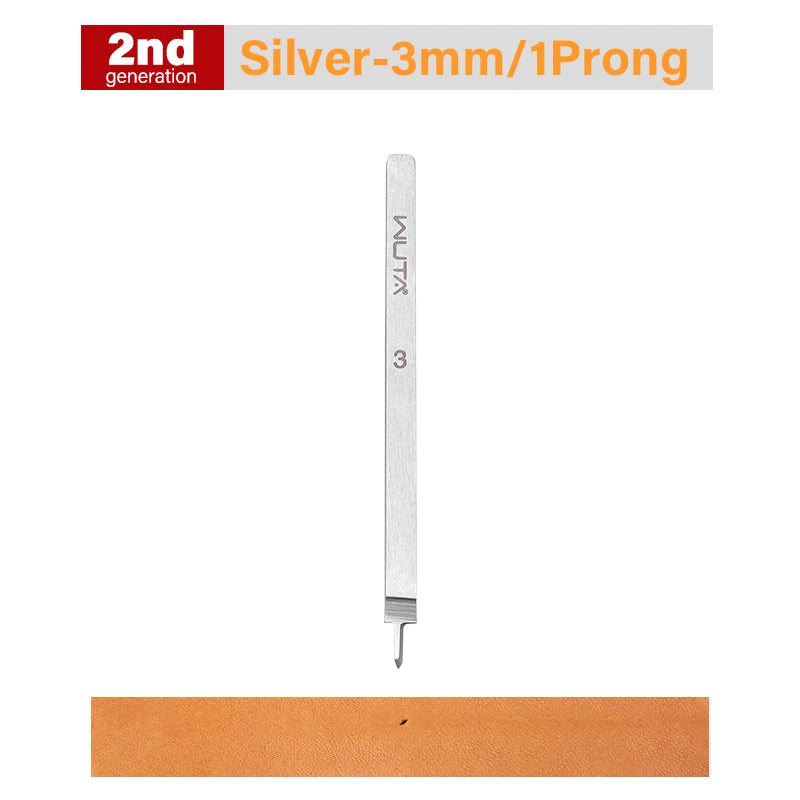 WUTA 1pc 3/4/5/6mm Leather Chisel Tool Diamond Pricking Iron Basic Hole Punch Stitching Leather Craft Tools