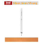 WUTA 1pc 3/4/5/6mm Leather Chisel Tool Diamond Pricking Iron Basic Hole Punch Stitching Leather Craft Tools
