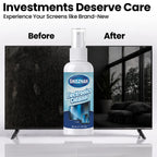 All-in-One Screen Mist Cleaner with Washable Cloth; Portable Spray for Car Touchscreen, Smart TV & Computer; Safe & Eco-Friendly