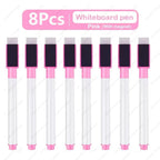 1-48Pcs Magnetic Erasable Whiteboard Pen Color Options Numbering Stationery Office Teaching Supplies for Blackboard Student Note