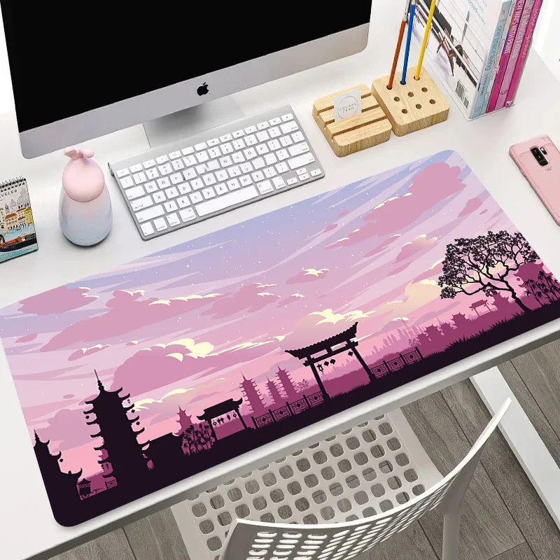 Night Moonlight Large Cool Mouse Pad Laptop Non-Slip Esports Office Desk Mat Game Player Mousepad Mini PC Desktop Accessories
