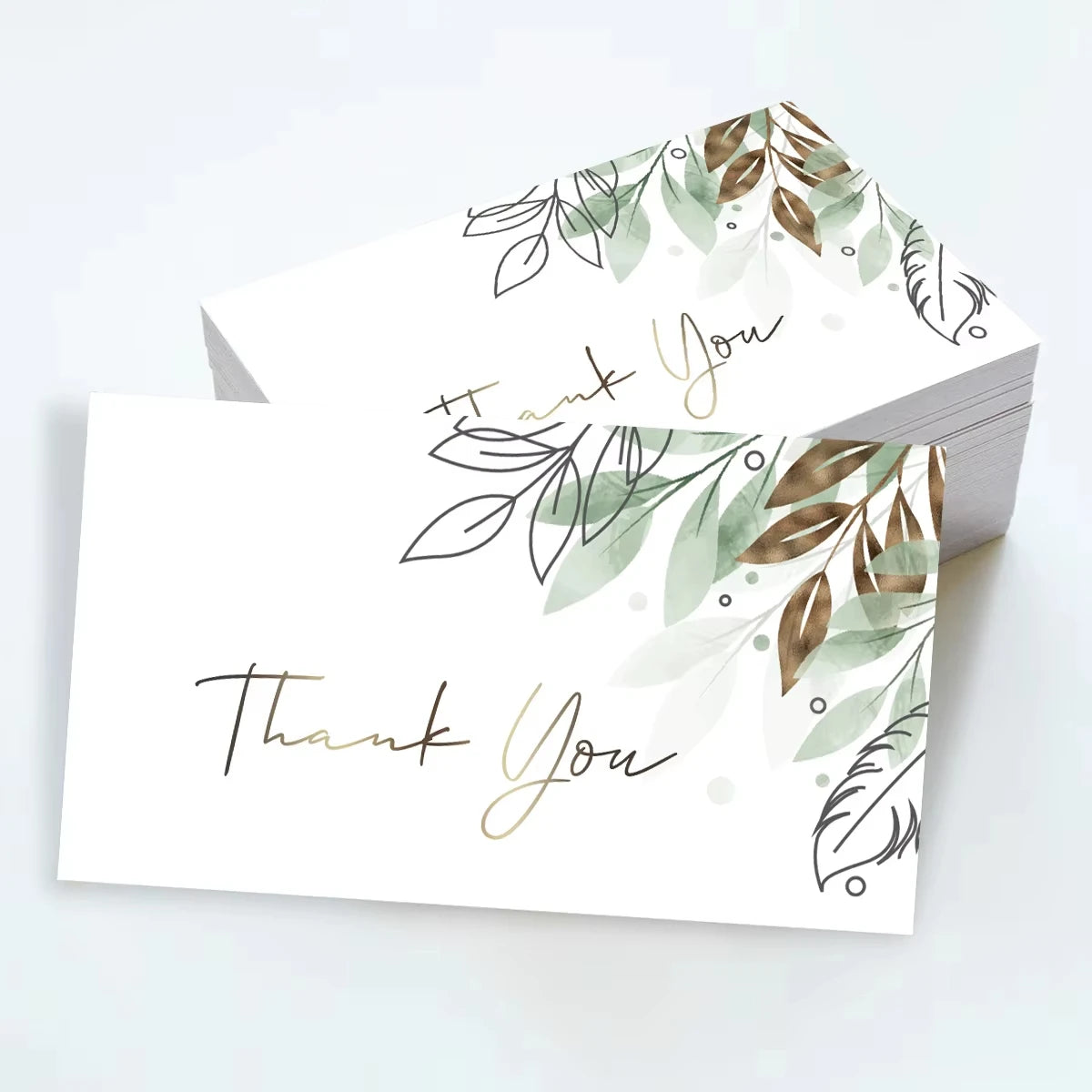 50/100pcs Custom Cards Thank You Card Business Card Personalized Logo Packaging For Business Wedding Invitation Gifts Decor Card