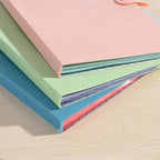 5page Classic Accordion File Folders - A4 Document Storage Bags with Plastic Material and Test Roll Holder - Durable and Expanda