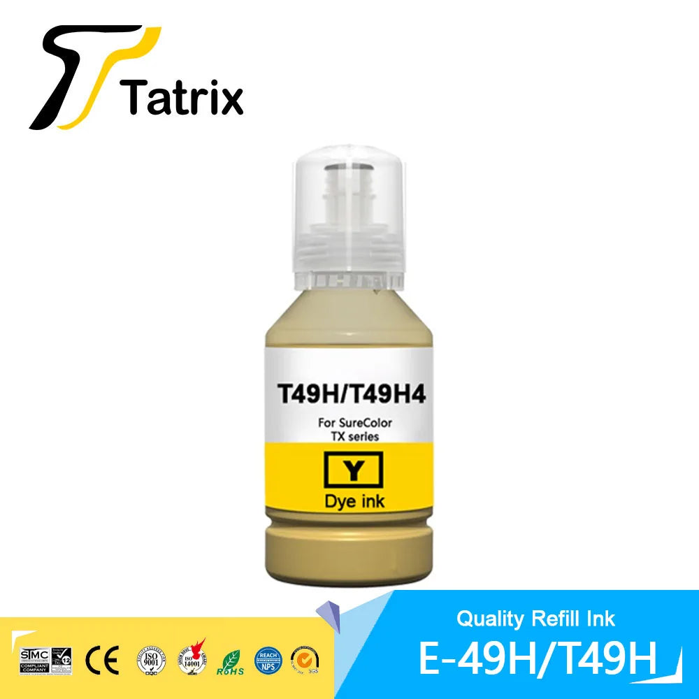 Tatrix T49H T49H1 T49H2 T49H3 T49H4 Premium Color Compatible Refill Pigment / Dye Ink for Epson SC-T3100X SC-T3170X SC-T3170X24