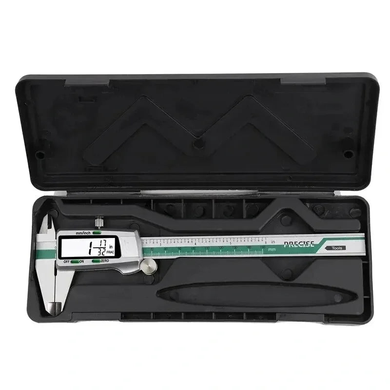 ET50 150mm Digital Caliper Stainless Steel Fraction / MM / Inch 0.01mm High Precision for Mechanical Components Measure