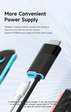 Hagibis Portable TV Dock for Switch/Switch2/OLED 4K@60Hz USB C to HDMI Cable Adapter 100W PD Power Supply for Laptops ROG Ally