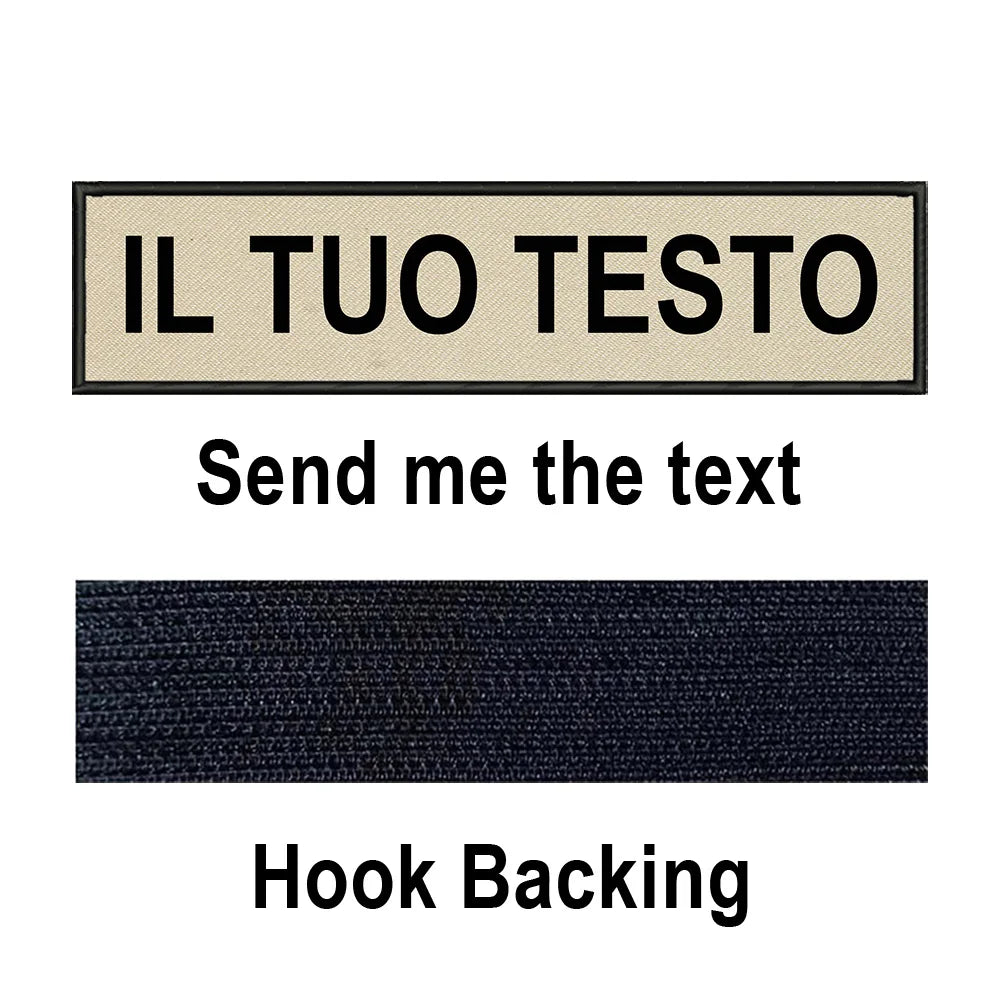 Custom Name Patch Personalized Tactical Military Patches Customized Stripes Badge Tags For Clothes Jacket Backpack Dog Collar