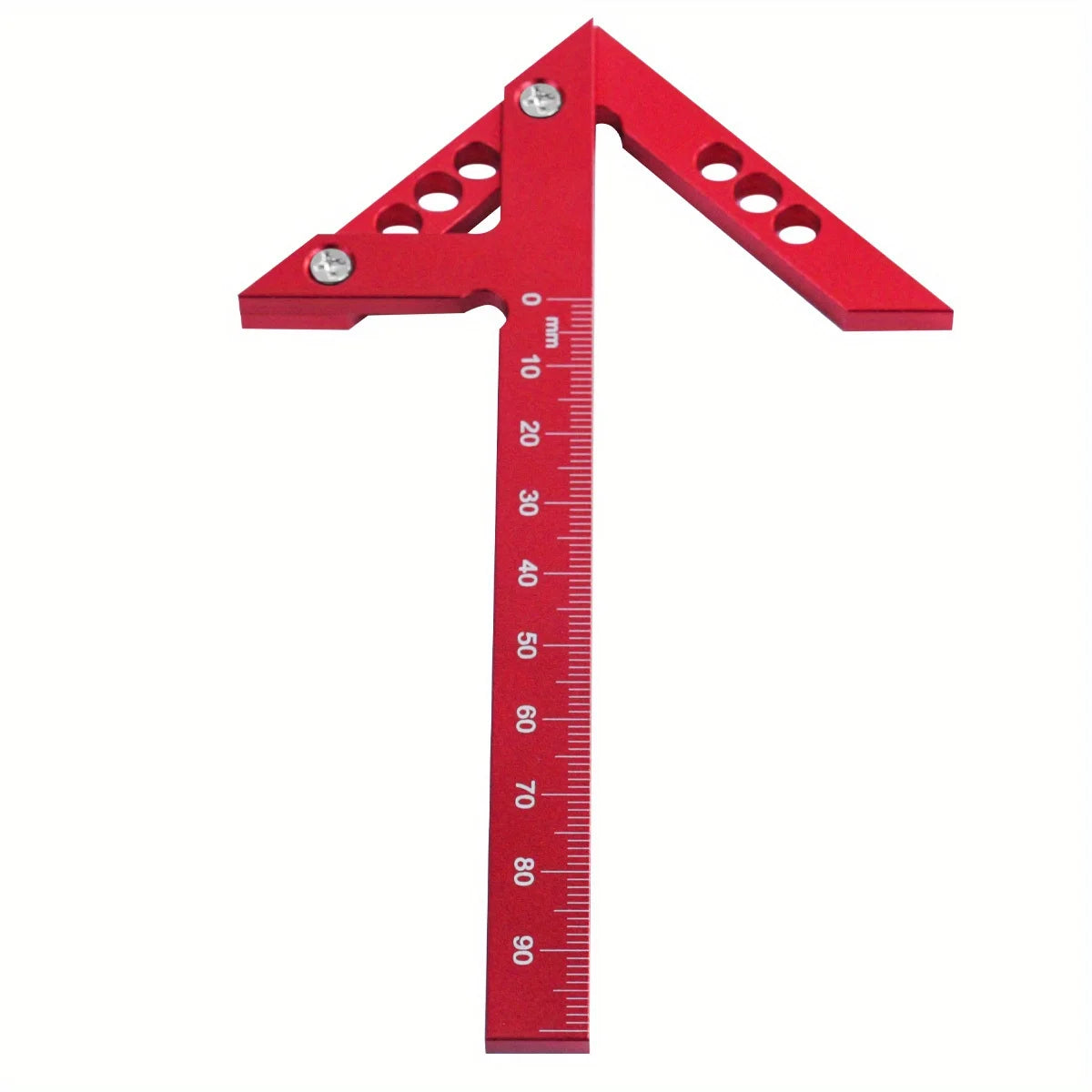 2pcs Center Finder and T-Square Hole Scribe Ruler Kit, Carpenter Center Measuring Tool, Metric & Inch Woodworking Projects Tool
