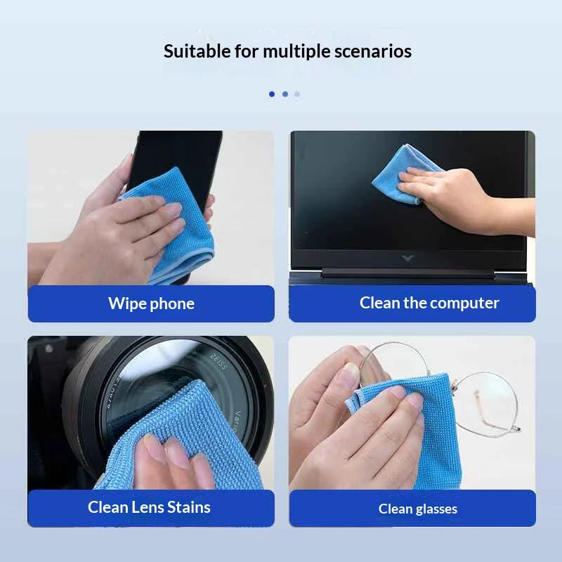 Pearl Screen Cleaning Cloth for Lcd Tv Screens, Microfiber Cleaning Cloth for Glasses, Camera Lens, Mobile Phones, Suitable for Macbook, Laptop, and Monitors, Lint-Free