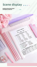 10pcs Transparent File Document Thicken Draw Rod A4 Folder Test Paper Storage Bag Clip Office Folder Organizer Office Supplies