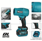 Electric Goddess Brushless Cordless Electric Air Blower Turbo Jet Fan Handheld Dust Blowing Tool For Makita 18V Battery Pin