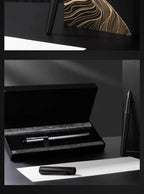 HERO Black Forest Metal Fountain Pen Titanium Black Extra Fine Nib 0.38/0.5mm Students Practice Calligraphy Writing Gift Pen