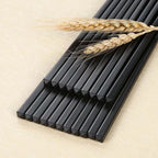 New Reusable Black Chinese Chopsticks Food Sushi Sticks Safe Plastic Food Grade High Temperature Sterilizable Chopsticks