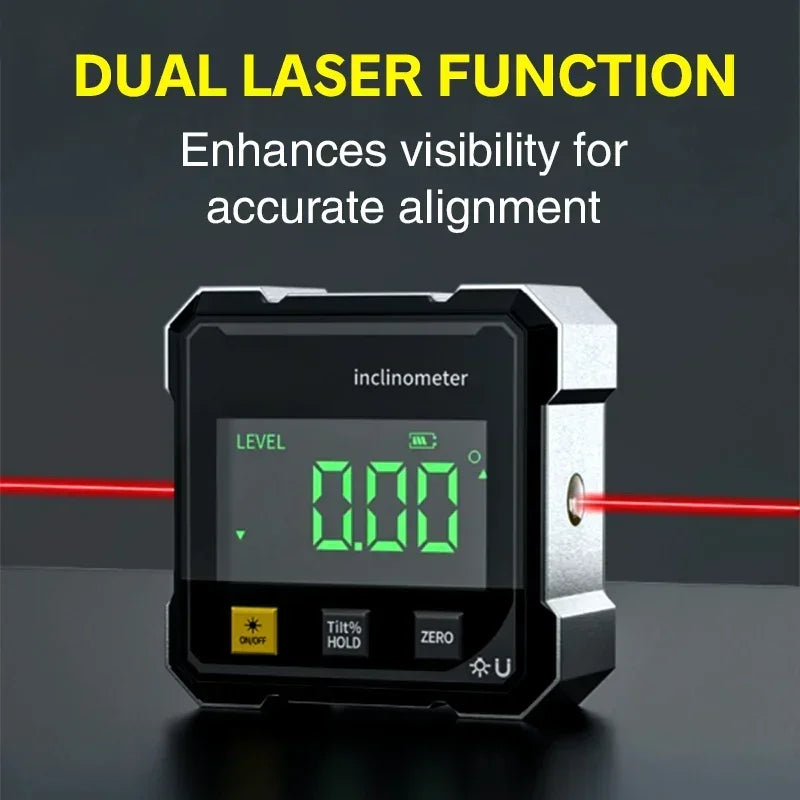 NEW HOT Digital Angle Gauge Magnetic Protractor Inclinometer Level Angle Finder  Angle Cube Level Box with Magnes