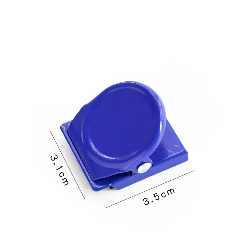 1pcs Mini Magnet Clamp Multi Color Magnetic Paper Clip for Fridge File Index Photo Memo Office School A7127