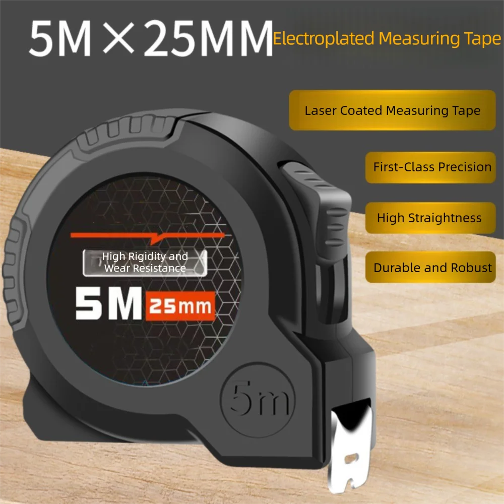 High-precision Portable Thickened Drop-resistant Steel Tape Measure 3/5/7.5/10m Ranging Tool Tape Measure