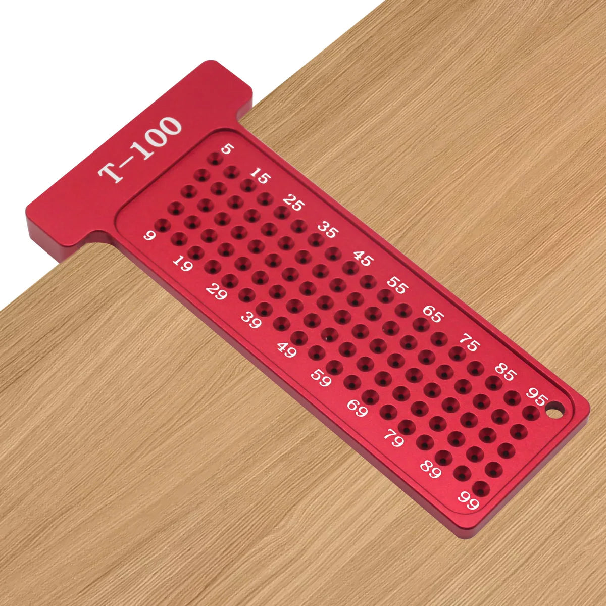 2pcs Center Finder and T-Square Hole Scribe Ruler Kit, Carpenter Center Measuring Tool, Metric & Inch Woodworking Projects Tool