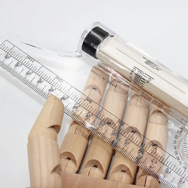 Angles Line Ruler 15cm 30cm Multi-Function Drawing Tool Roll Draw Ruler Metric Rolling Ruler Clear Parallel Rolling Ruler