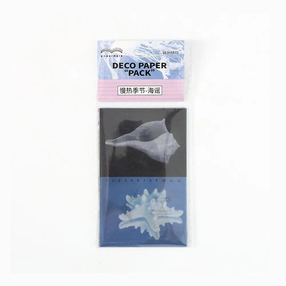 10pcs/lot Memo Pads Material Paper  slow start to the season Collection Journal Scrapbooking paper  Background Decoration Paper