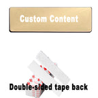 Stainless Steel Custom Name Tag with Pin Clip - Engraved Personalized Work Badge Business Identification Metal ID Name Plate