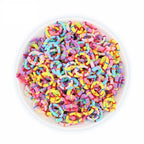 50 seamless candy colored bamboo joint small towel ring hair ring high elastic children's hair tie rubber band hair rope