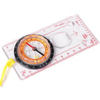 Multifunctional Equipment Guiding Tools Transparent Plastic Compass Map Ruler Hiking Camping Survival Outdoor Hiking Accessories