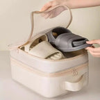 Travel Shoe Bag Storage Bag Washed Diagonal Breathable Mesh Multiple Pairs of Shoes Portable Shoe Box for Business Trips